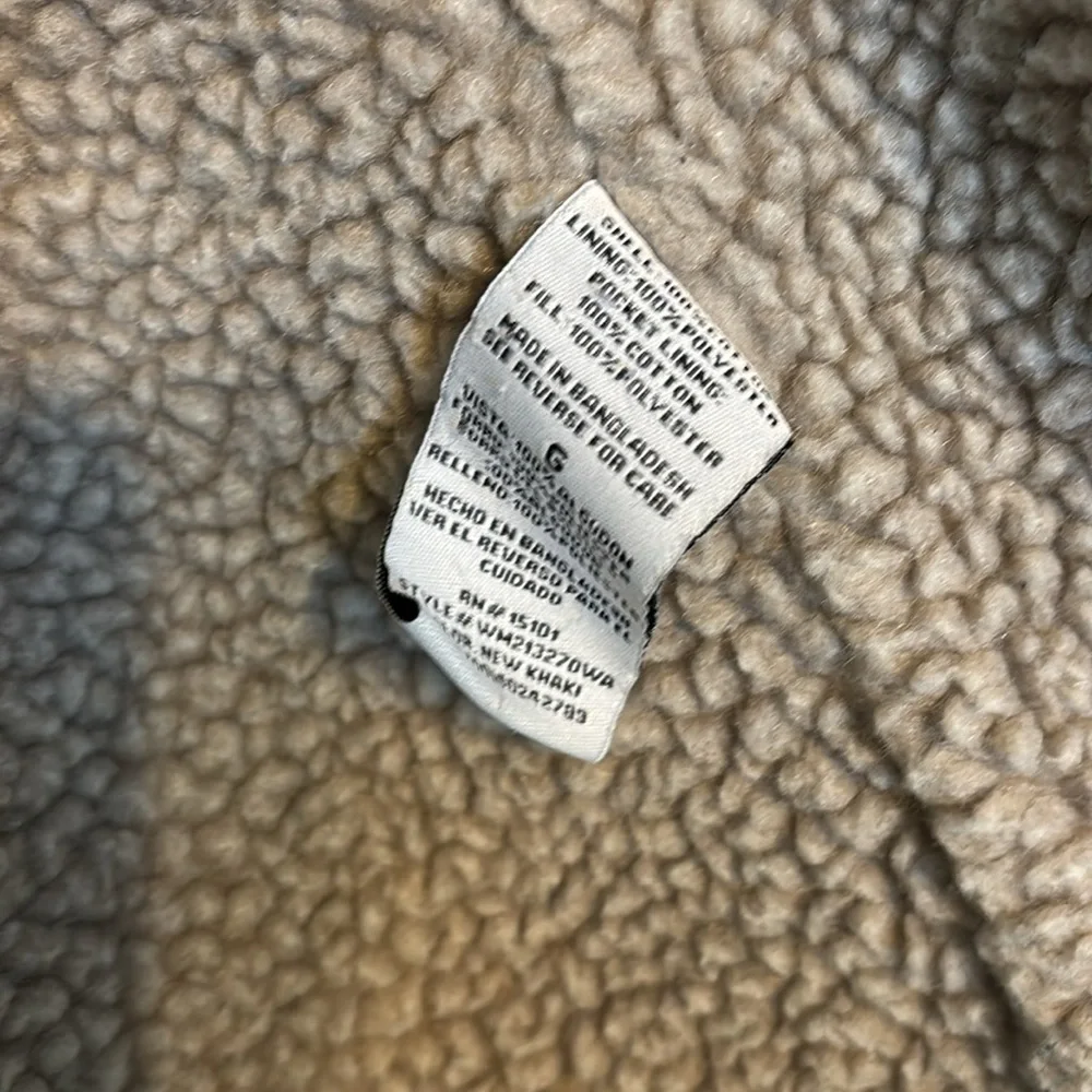 Wrangler Men's Tan Sherpa Lined Barn jacket - Picture 6 of 7